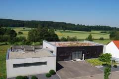 Wohnhaus mit extensiver begrüntem Flachdach